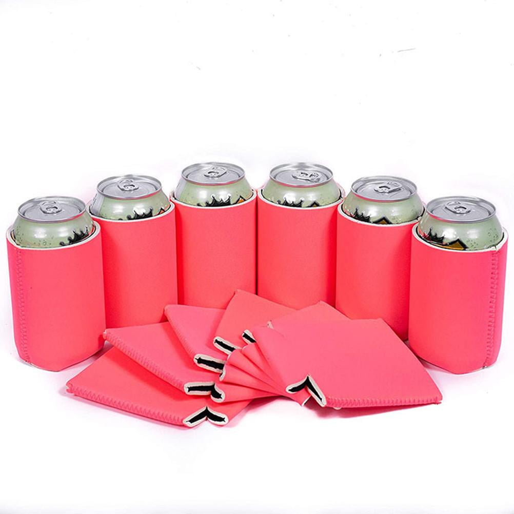 Duulaya Plain Bulk Collapsible Soda Cover Coolies, DIY Personalized ...