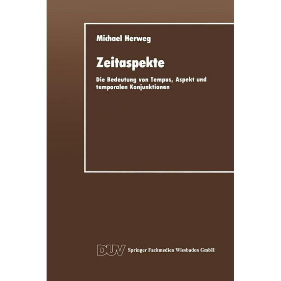 Duv Sprachwissenschaft Zeitaspekte, (Paperback)