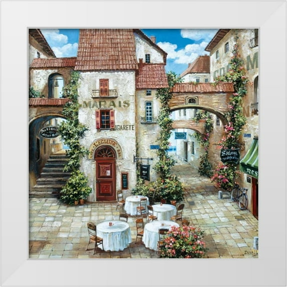 Duvall, Roger 20x20 White Modern Wood Framed Museum Art Print Titled - Le Marais