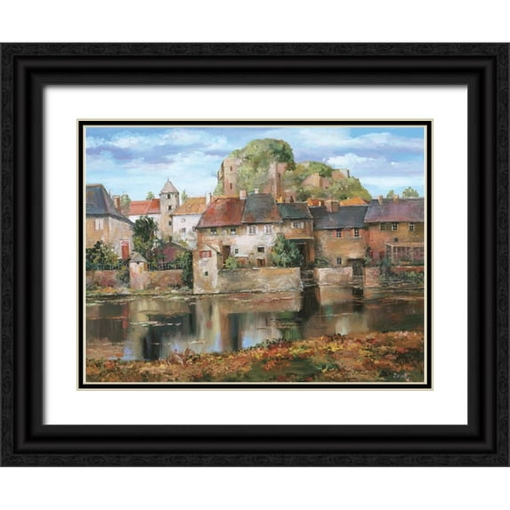 Duvall, Roger 32x25 Black Ornate Wood Framed with Double Matting Museum Art Print Titled - La Seyne-sur-Mer