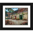 thumbnail image 1 of Duvall, Roger 32x25 Black Ornate Wood Framed with Double Matting Museum Art Print Titled - Rapallo at Dawn, 1 of 4