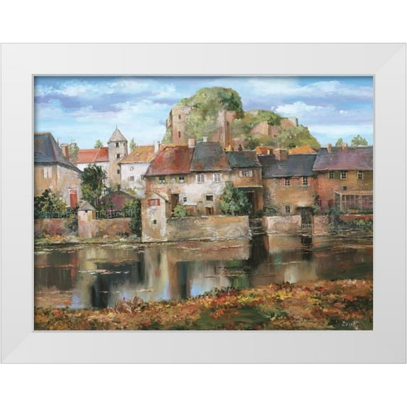 Duvall, Roger 32x25 White Modern Wood Framed Museum Art Print Titled - La Seyne-sur-Mer