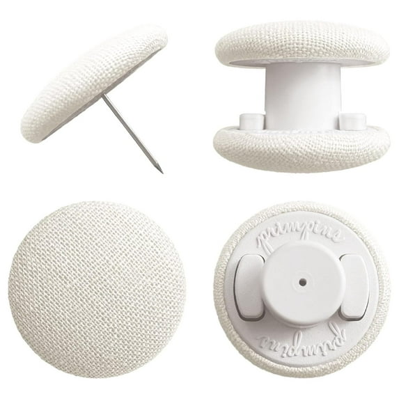 Duvet Clips - Classic Linen - 20 Colors Available - Double Sided Pin Fasteners - Prevents Comforter from Shifting in Cover (Set of 8, White)