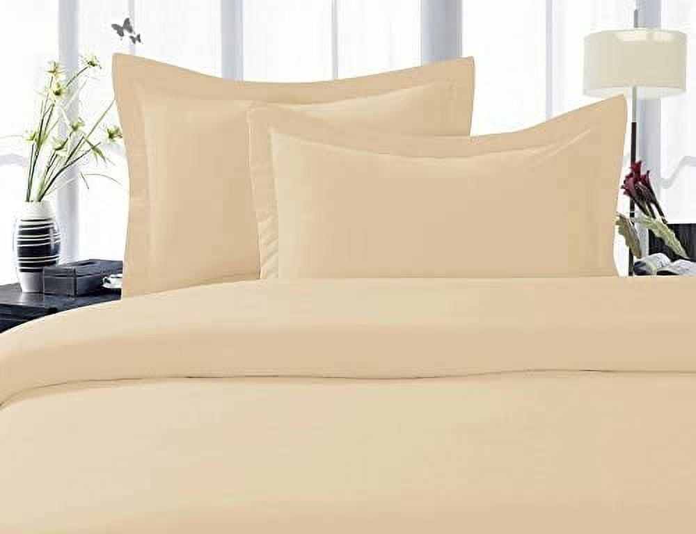 Duvet Cover 3 Piece Set 2 Pillow Shams Full/Queen Cream