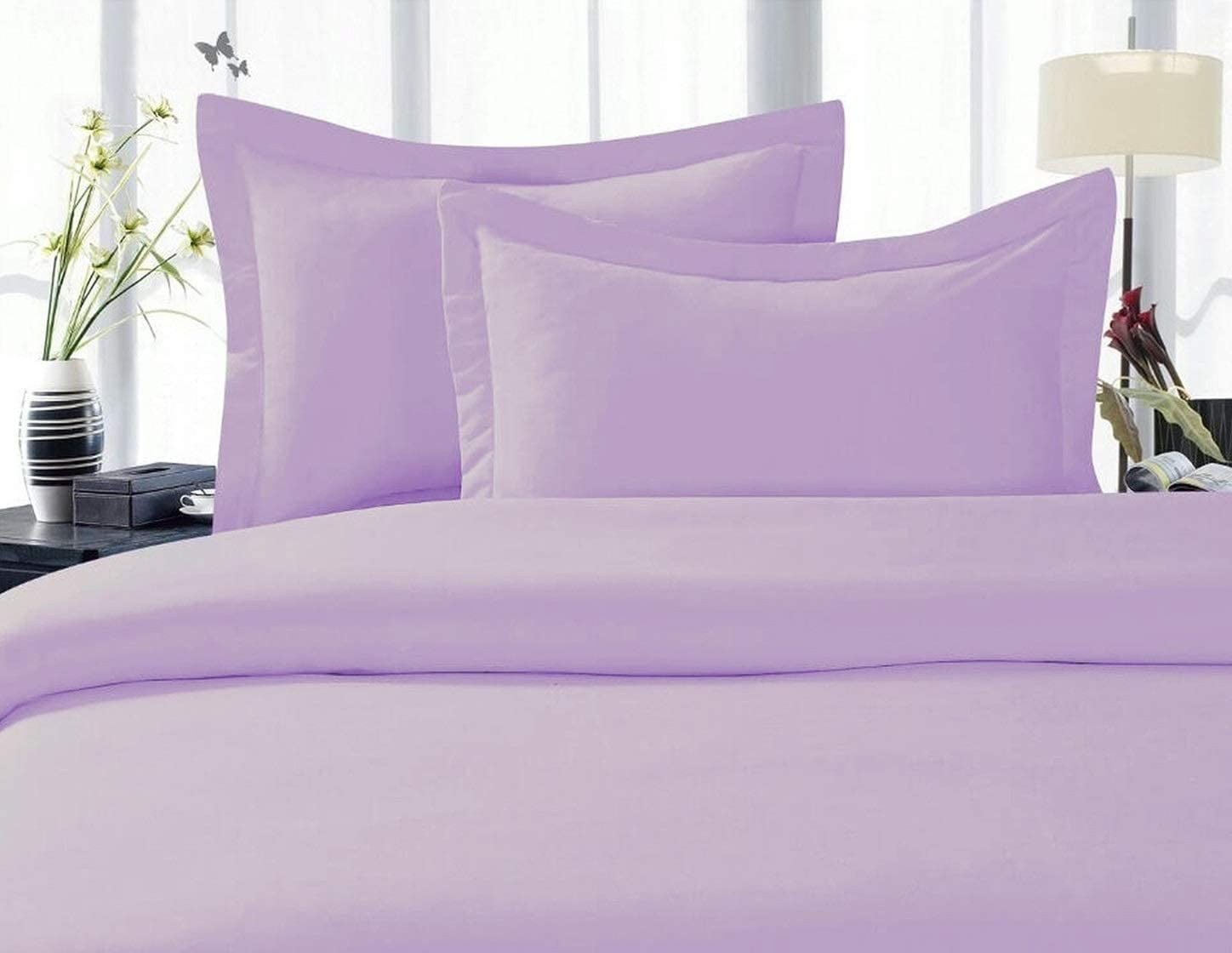 Duvet Cover 3 Piece Set 2 Pillow Shams Full/Queen Lilac