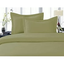Duvet Cover 3 Piece Set 2 Pillow Shams King/Cali King Sage-Green