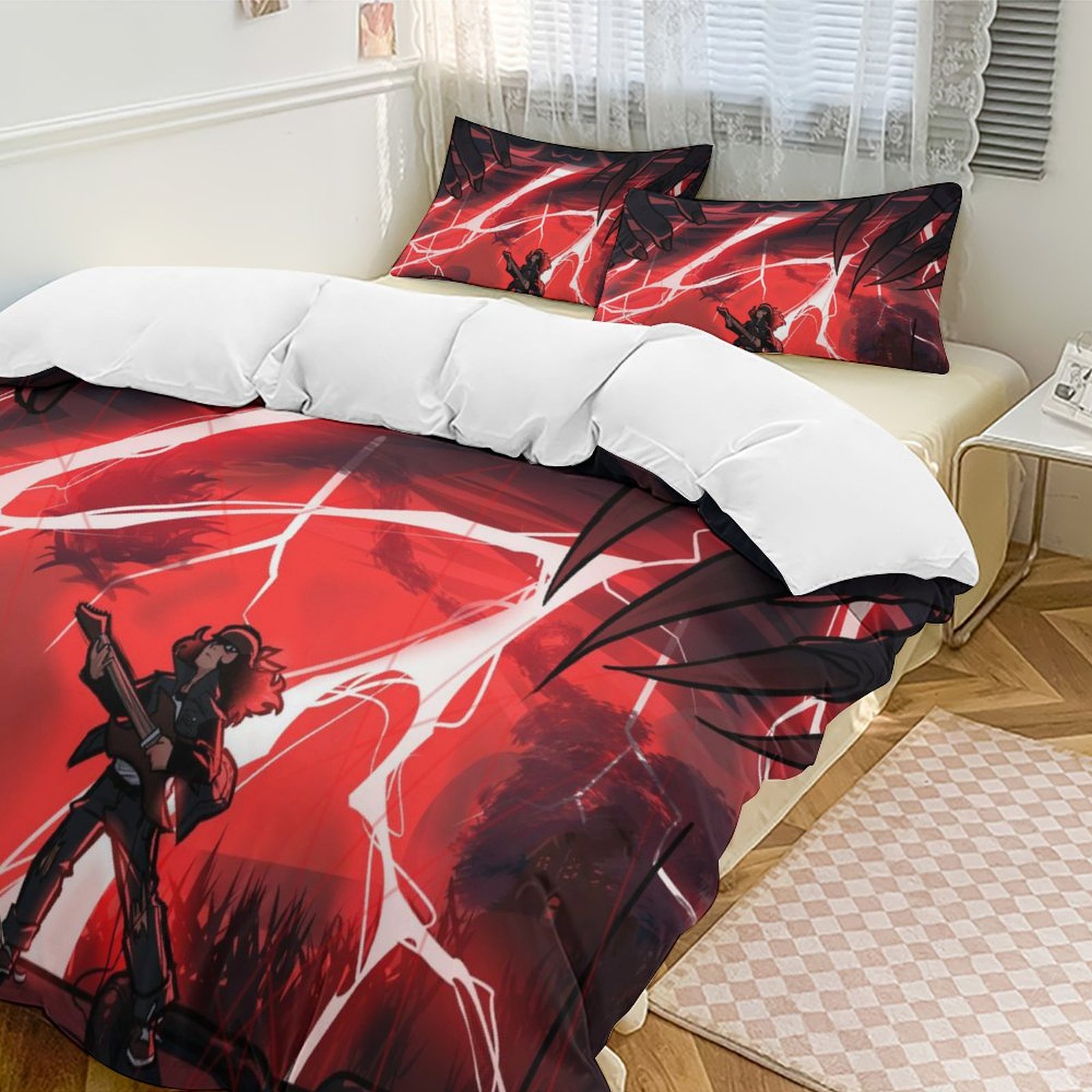 Duvet Cover 3 Piece Stranger Things Bedding Set,Teen Comforter Cover