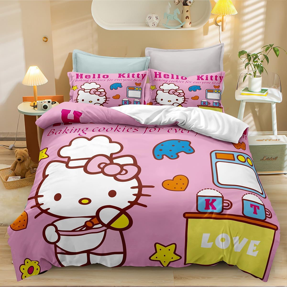 Duvet Cover Bedding Sets Soft Microfiber Bed Set Collection, No