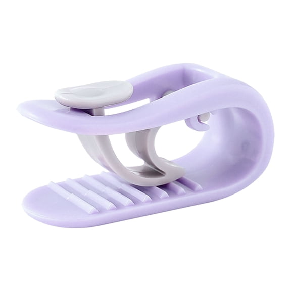 Duvet Cover Clips, Secure No-Shift Comforter Grippers, Quick-Lock Plastic Buckles for All Duvets Safe Non-Damaging, Purple