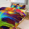 thumbnail image 1 of Duvet Cover Queen Size Color Vortex Tie Dyeing 3 Pcs Duvet Cover Set Bedding Sets Queen Soft Breathable, 1 of 6