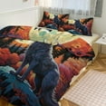 thumbnail image 1 of Duvet Cover Queen Size Colorful Lone Wolf 3 Pcs Duvet Cover Set Bedding Sets Queen Soft Breathable, 1 of 6