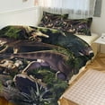 Duvet Cover Queen Size Jurassic Dinosaur 3 Pcs Duvet Cover Set Bedding