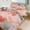 thumbnail image 1 of Duvet Cover Queen Size Ocean Cute Mermaid 3 Pcs Duvet Cover Set Bedding Sets Queen Soft Breathable, 1 of 6