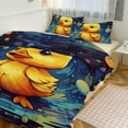 thumbnail image 1 of Duvet Cover Queen Size Q-version Funny Little Yellow Duck 3 Pcs Duvet Cover Set Bedding Sets Queen Soft Breathable, 1 of 6