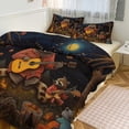 thumbnail image 1 of Duvet Cover Queen Size Raccoon Playing Guitar 3 Pcs Duvet Cover Set Bedding Sets Queen Soft Breathable, 1 of 6