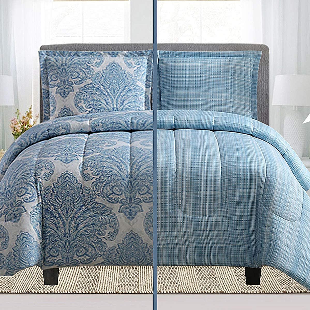 Duvet Cover Set 1800 Count Ultra Soft Microfiber Duvet Set of 3