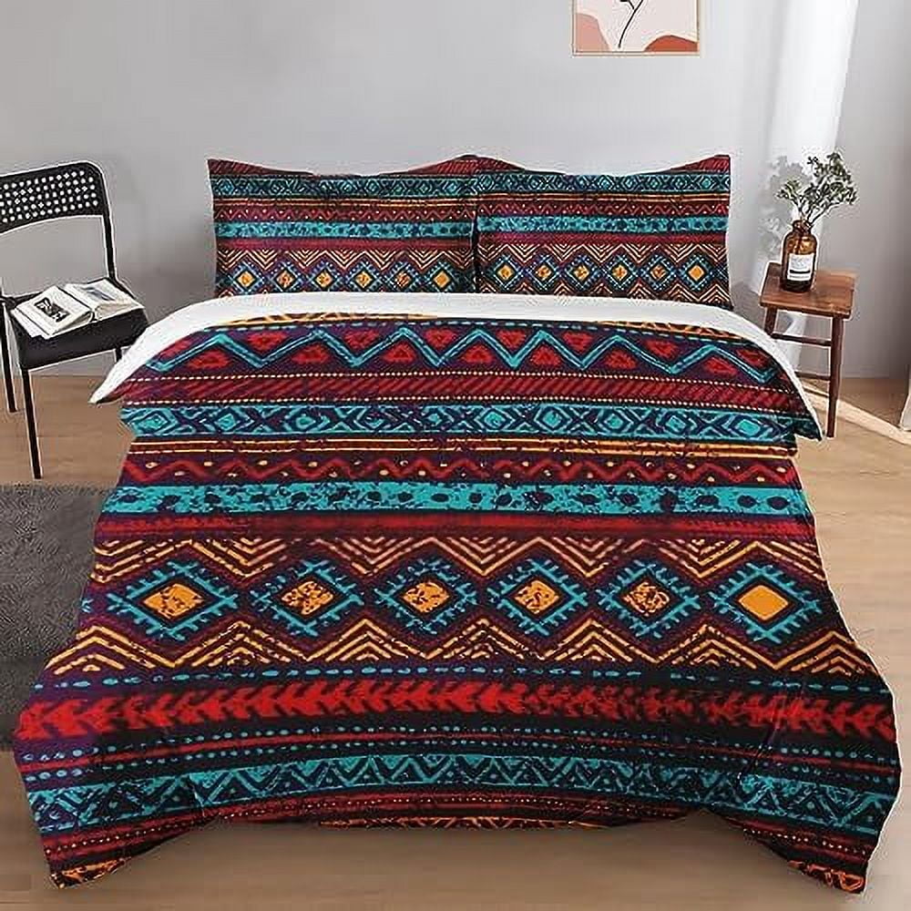 Duvet Cover Set Colorful Mexican Space Floral Bedding Set for Kids and