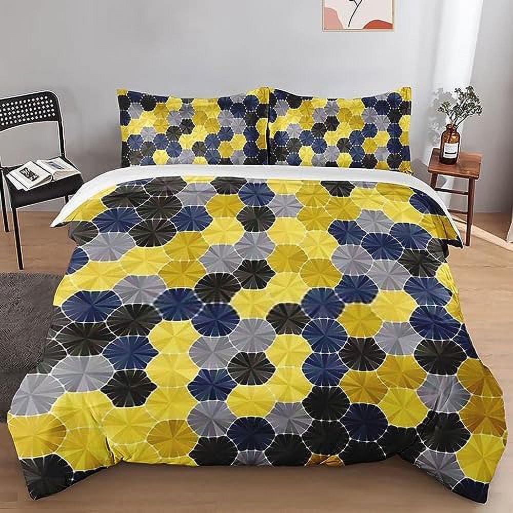 Duvet Cover Set Flower Ceramic Spanish Mexican Bedding Set for Kids and