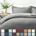 thumbnail image 1 of Duvet Cover Set Full/Queen Size with Zipper Closure, 3 Pieces Solid Color Ultra Soft Comforter Cover Set (1 Duvet Cover + 2 Pillowcases), 1 of 7