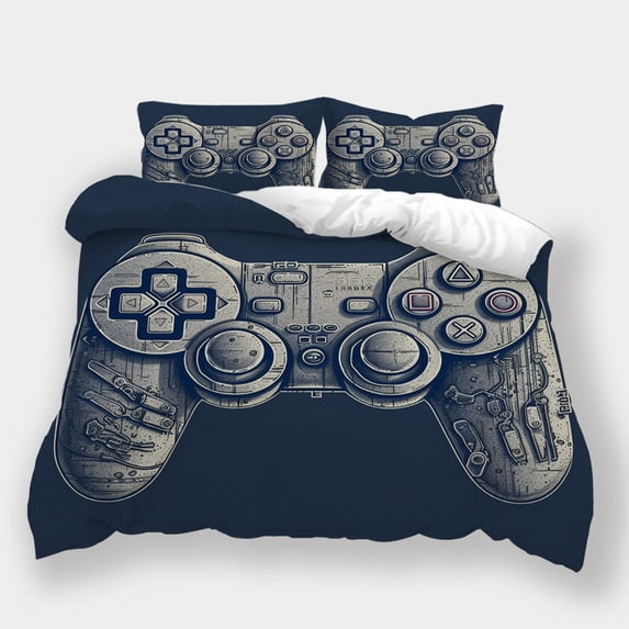 Duvet Cover Set Game Handle Printed Bedspreads Gamer Stylish Bedroom Decor Bedding Set,Twin (68"x86")
