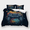 thumbnail image 1 of Duvet Cover Set Game Handle Printed Comforter Cover Pillowcase Teen Adult Modern Bedding Set,King (90"x104"), 1 of 5