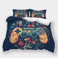 thumbnail image 1 of Duvet Cover Set Gamepad Printed Bedspreads Children Gamer Bedroom Decor Home Bedclothes,King (90"x104"), 1 of 5