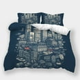 thumbnail image 1 of Duvet Cover Set Gamepad Printed Bedspreads Children Gamer Bedroom Decor Home Bedclothes,Queen (90"x90"), 1 of 5