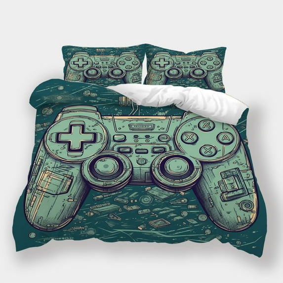 Duvet Cover Set Gaming Theme Bedding Set Children Adult Fashion Bedspreads Bedroom Decor,Full (80"x90")