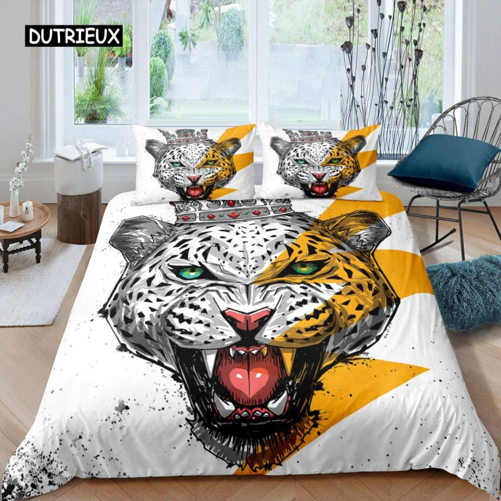 Monarch Duvet Cover Set in Black White