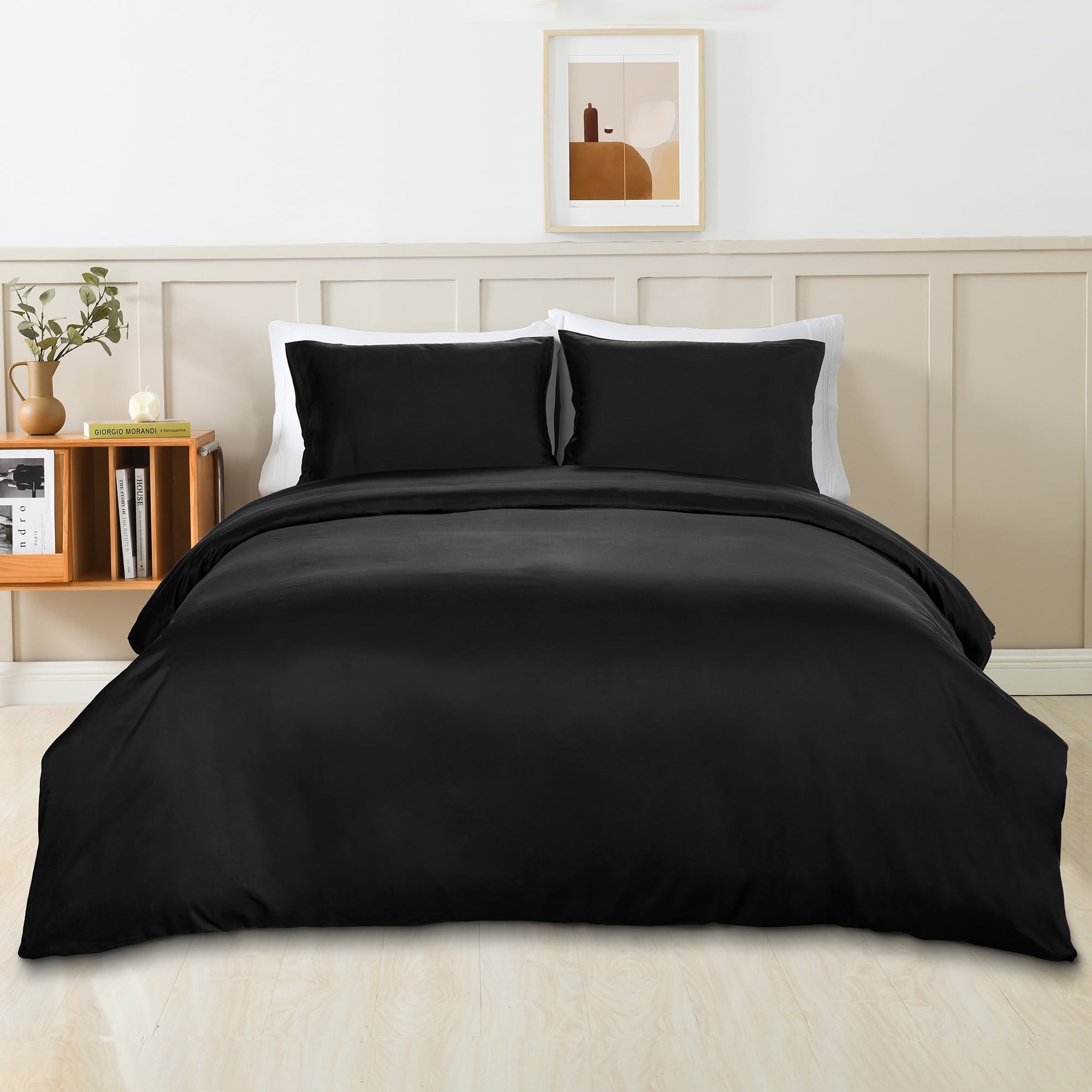 Duvet Cover Set King, 100% Viscose Derived from Bamboo, Silky Soft ...