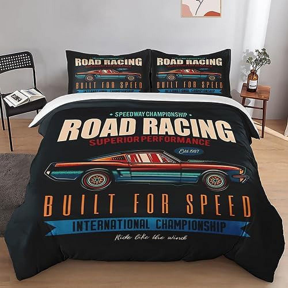 Duvet Cover Set Mid Century Vintage Atomic Bedding Set for Kids and Adults Bedroom Decor Retro