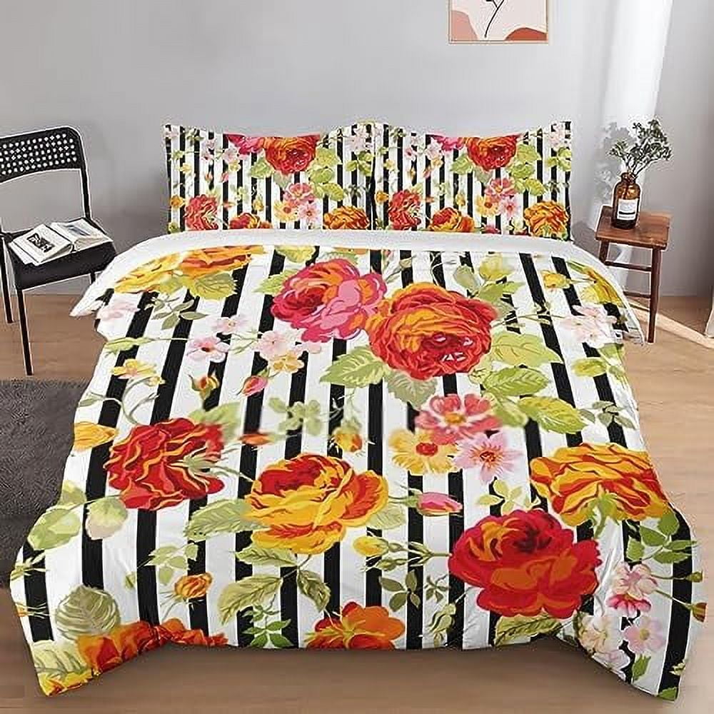 Duvet Cover Set Mid Century Vintage Atomic Bedding Set for Kids and Adults Bedroom Decor Retro
