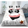 thumbnail image 1 of Duvet Cover Set Panda 3D Digital Printing Duvet Cover with Pillowcases 3D Printed Bedding Set with Zipper Closure Soft Microfiber Double with Quilt Cover Pillow Shams, 1 of 3