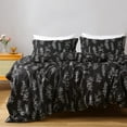 thumbnail image 1 of Duvet Cover Set Queen Comforter Cover Set,2-Piece Floral Duvet Cover Set Bedding Sets Twin Black Comforter Cover Set Soft Microfiber Bedding Set with 1 Pillow Case, 1 of 8
