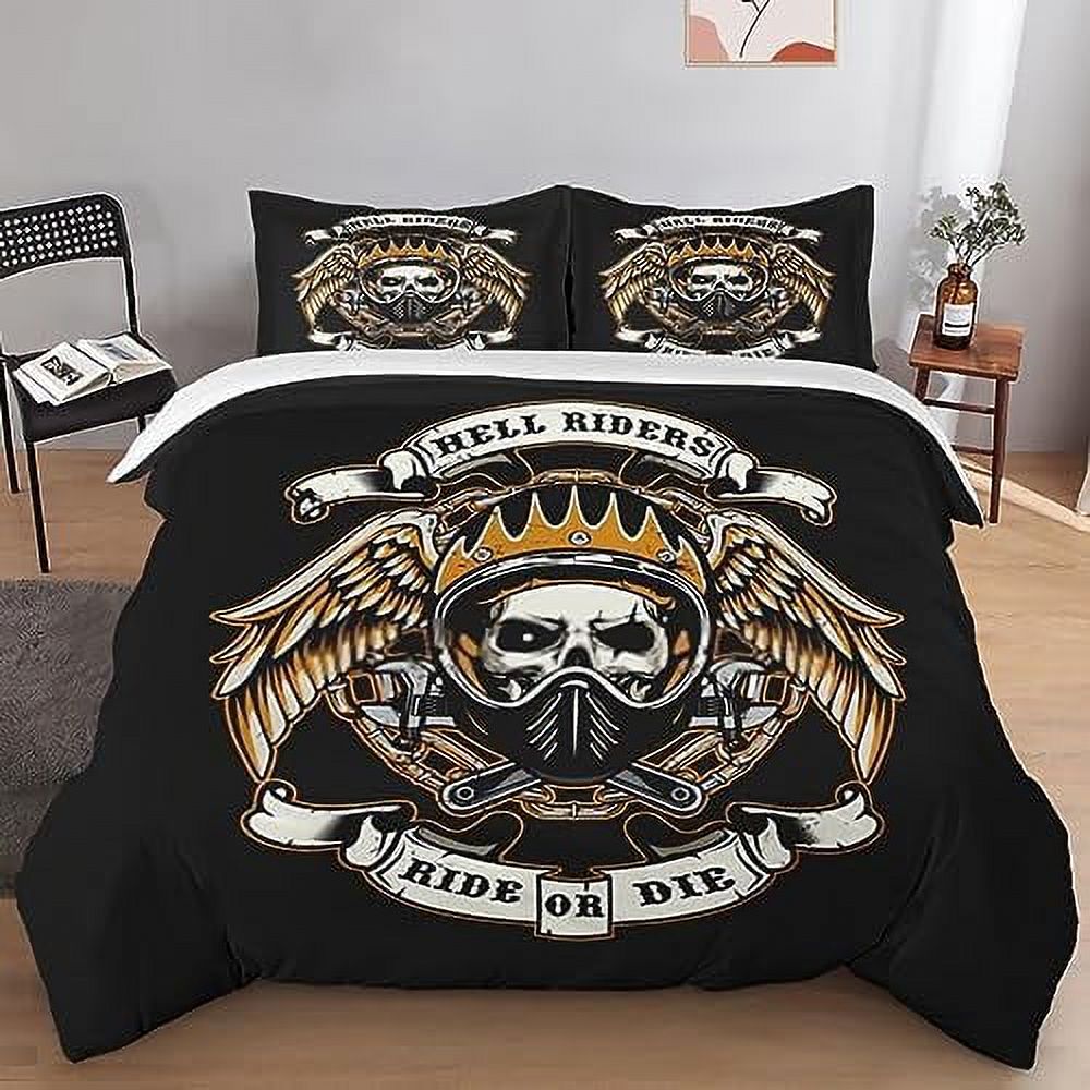 Duvet Cover Set Skull Royal Anatomy Skeleton Bedding Set for Kids and ...