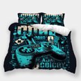 thumbnail image 1 of Duvet Cover Set Teen Adult Fashion Bedspreads Bedroom Decor Gamepad Printed Bed Set,Queen (90"x90"), 1 of 5