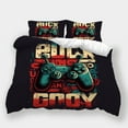 thumbnail image 1 of Duvet Cover Set Teen Adult Vintage Bedroom Decor Game Handle Printed Bedspreads Bed Set,Queen (90"x90"), 1 of 5