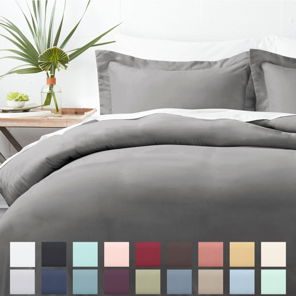 Utopia Bedding Queen Duvet Cover Set - 3 Piece Soft Brushed Microfiber With Zipper Closure (White)