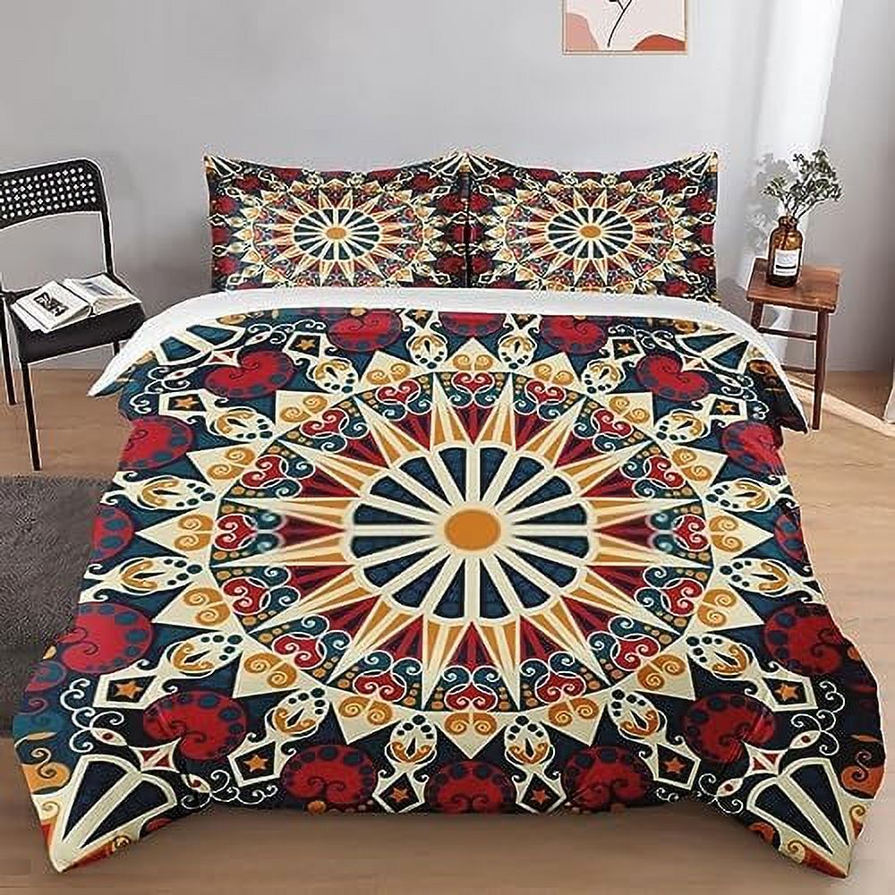 Duvet Cover Set Viking Geometric Medieval Gothic Bedding Set for Kids