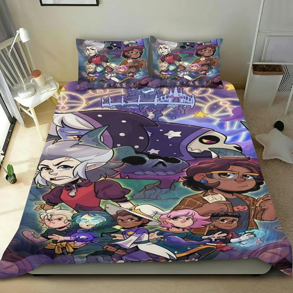 Duvet Cover Sets For The Owl House 3 Piece Bedding Set Comforter Cover Set Cute Super Soft Teens Kids Bedroom Gifts Twin