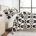 thumbnail image 1 of Duvet Covert Set - Ultra Soft - Gray Adobe Diamond Southwestern Boho for Twin Size Bedding by Comfort Canopy, 1 of 15