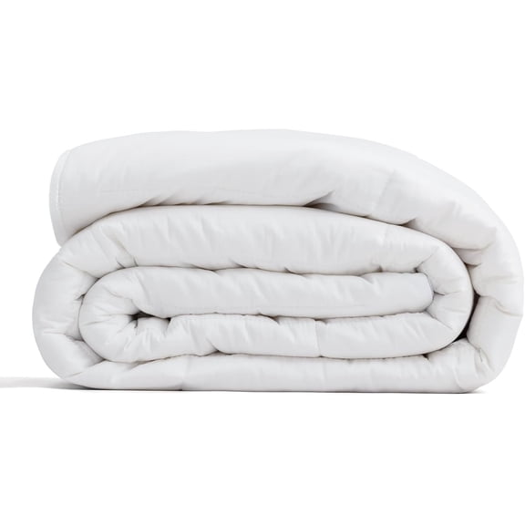 Duvet Insert 100% Cotton Comforter Shell All Season Lightweight, Australian Wool Cotton Filling, Noiseless Temperature Regulation Breathable Wool Bedding for Luxurious Sleep Queen Size