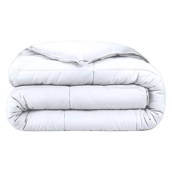 Duvet Insert Comforter - Full Size - Goose Down - Ultra-Soft - Premium 1800 Series - All Season Warmth - Bedding Comforter (Full, White)