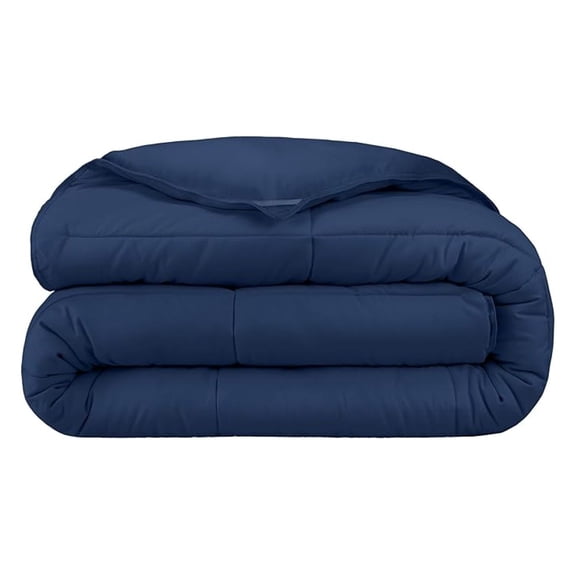 Duvet Insert Comforter - King/California King - Goose Down - Ultra-Soft - Premium 1800 Series - All Season Warmth - Bedding Comforter (King/Cal King, Dark Blue)