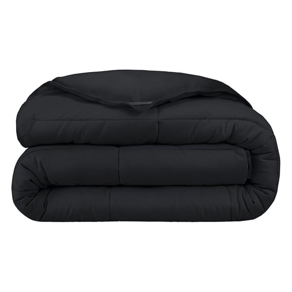 Duvet Insert Comforter - Oversized King - Goose Down - Ultra-Soft - Premium 1800 Series - All Season Warmth - Bedding Comforter (Oversized King, Black)