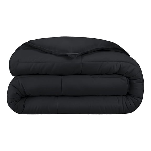 Duvet Insert Comforter - Oversized King - Goose Down - Ultra-Soft - Premium 1800 Series - All Season Warmth - Bedding Comforter (Oversized King, Black)