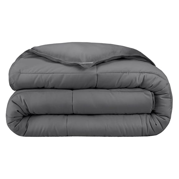 Duvet Insert Comforter - Oversized King - Goose Down - Ultra-Soft - Premium 1800 Series - All Season Warmth - Bedding Comforter (Oversized King, Grey)