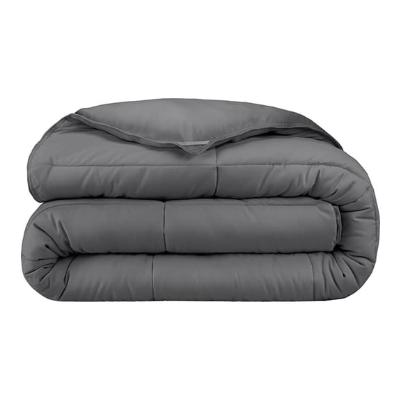 Duvet Insert Comforter - Oversized King - Goose Down - Ultra-Soft - Premium 1800 Series - All Season Warmth - Bedding Comforter (Oversized King, Grey)