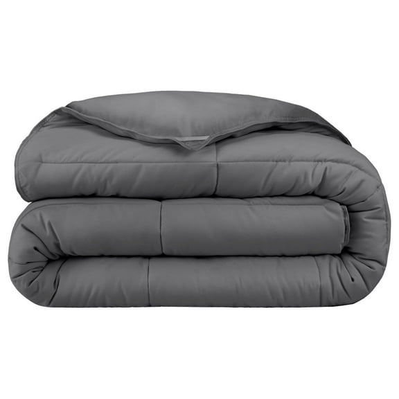Duvet Insert Comforter - Queen Size - Goose Down Alternative - Ultra-Soft - Premium 1800 Series - All Season Warmth - Bedding Comforter (Queen, Grey)