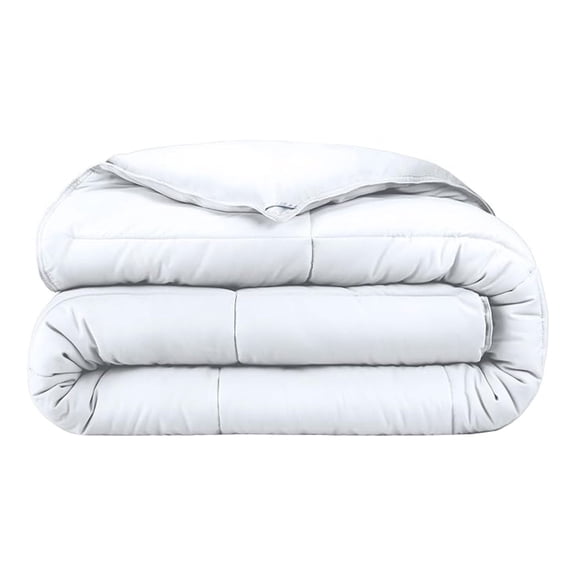 Duvet Insert Comforter - Queen Size - Goose Down - Ultra-Soft - Premium 1800 Series - All Season Warmth - Bedding Comforter (Queen, White)